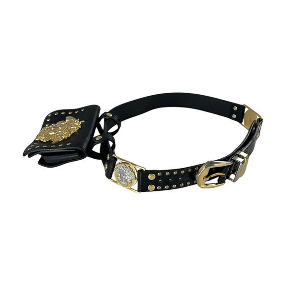 Versace Vintage Medusa Mini Leather Belt Bag - Picture 1 of 9